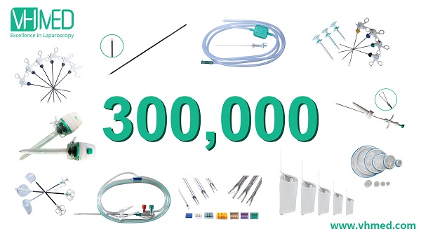 Envío de instrumentos laparoscópicos de 300.000 unidades
